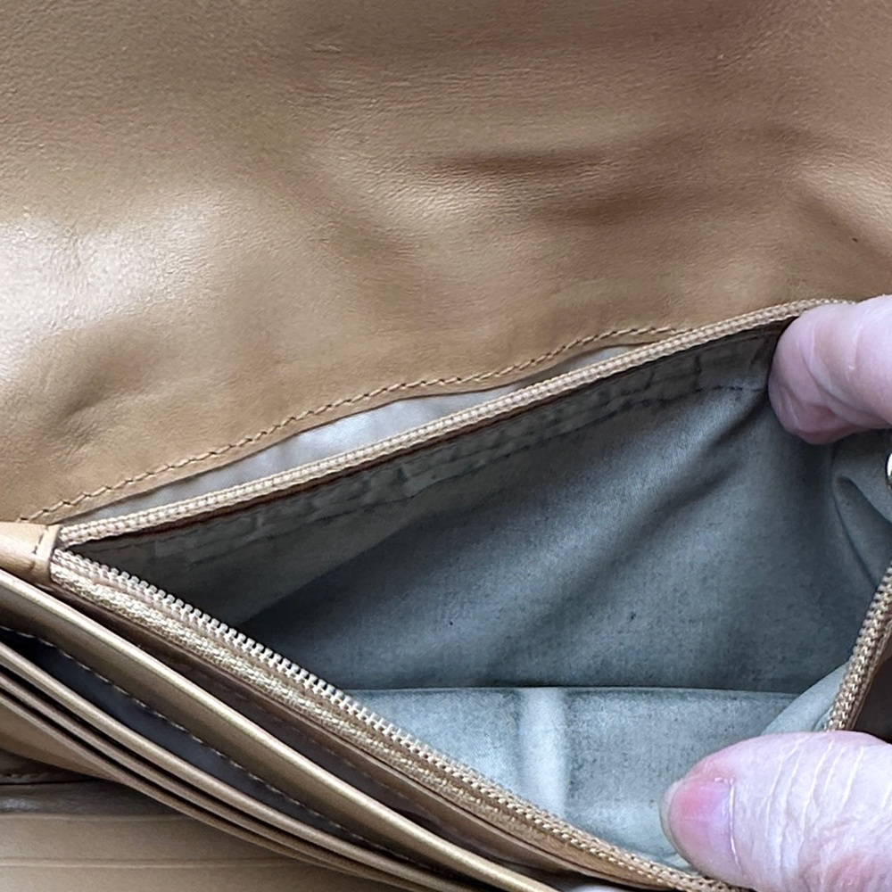 Vintage Coach SoHo Natural Tan and Brown leather Women's Wallet - Picture 10 of 16